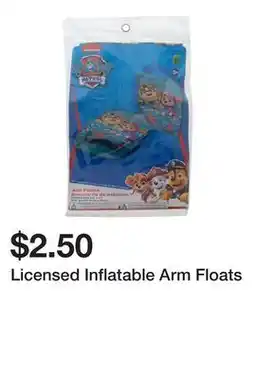 Dollarama Licensed Inflatable Arm Floats offer