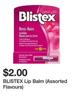 Dollarama BLISTEX Lip Balm (Assorted Flavours) offer