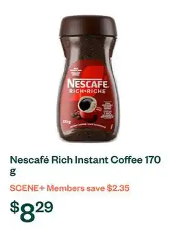 Voilà Nescafé Rich Instant Coffee 170 g offer