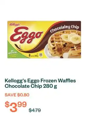 Voilà Kellogg's Eggo Frozen Waffles Chocolate Chip 280 g offer