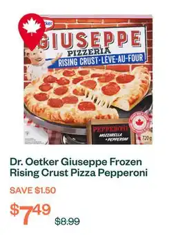 Voilà Dr. Oetker Giuseppe Frozen Rising Crust Pizza Pepperoni 720 g offer
