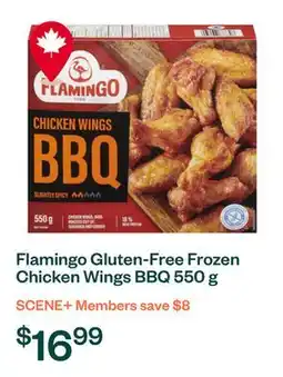 Voilà Flamingo Gluten-Free Frozen Chicken Wings BBQ 550 g offer