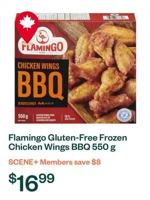 Voilà Flamingo Gluten-Free Frozen Chicken Wings BBQ 550 g offer