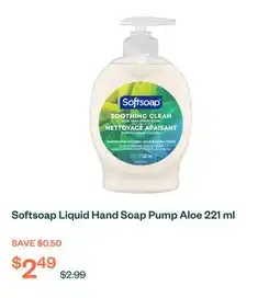 Voilà Softsoap Liquid Hand Soap Pump Aloe 221 ml offer