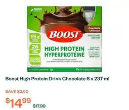 Voilà Boost High Protein Drink Chocolate 6 x 237 ml offer