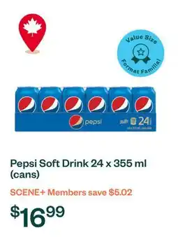 Voilà Pepsi Soft Drink 24 x 355 ml (cans) offer