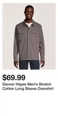 Mark's Denver Hayes Men's Stretch Cotton Long Sleeve Overshirt offer