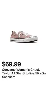 Mark's Converse Women's Chuck Taylor All Star Shorline Slip On Sneakers offer