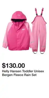 Mark's Helly Hansen Toddler Unisex Bergen Fleece Rain Set offer