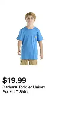 Mark's Carhartt Toddler Unisex Pocket T Shirt offer