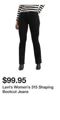 Mark's Levi's Women's 315 Shaping Bootcut Jeans offer