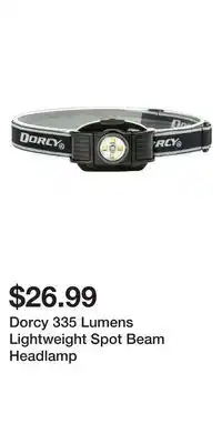 Mark's Dorcy 335 Lumens Lightweight Spot Beam Headlamp offer