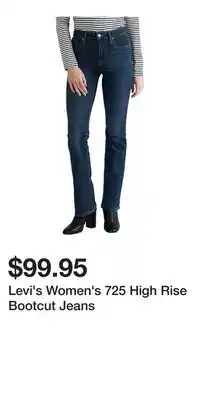Mark's Levi's Women's 725 High Rise Bootcut Jeans offer