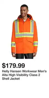 Mark's Helly Hansen Workwear Men's Alta High Visibility Class 2 Shell Jacket offer