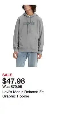 Mark's Levi's Men's Relaxed Fit Graphic Hoodie offer