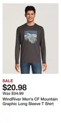 Mark's WindRiver Men's CF Mountain Graphic Long Sleeve T Shirt offer