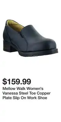 Mark's Mellow Walk Women's Vanessa Steel Toe Copper Plate Slip On Work Shoe offer