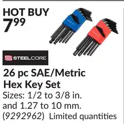 Princess Auto 26 pc SAE/Metric Hex Key Set offer