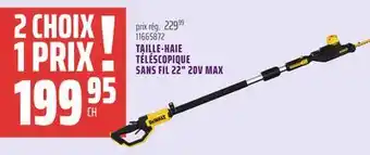 Gagnon - La Grande Quincaillerie TAILLE-HAIE TÉLÉSCOPIQUE SANS FIL 22 20V MAX offer