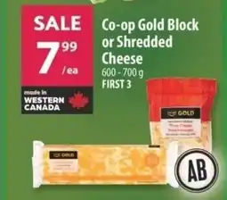 Co-op Co-op Gold Block or Shredded Cheese offer