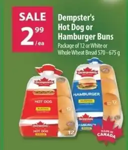 Co-op Dempsters Hot Dog or Hamburger Buns offer