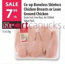 Co-op Co-op Boneless Skinless Chicken Breasts or Lean Ground Chicken offer