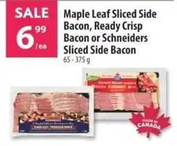 Co-op Maple Leaf Sliced Side Bacon, Ready Crisp Bacon or Schneiders Sliced Side Bacon offer