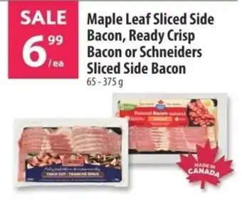 Co-op Maple Leaf Sliced Side Bacon, Ready Crisp Bacon or Schneiders Sliced Side Bacon offer