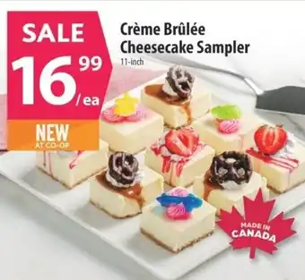 Co-op Crème Brûlée Cheesecake Sampler offer