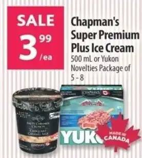 Co-op Chapman's Super Premium Plus Ice Cream or Yukon Novelties offer