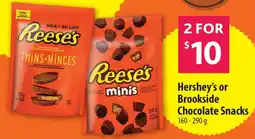 Co-op Hershey's or Brookside Chocolate Snacks offer