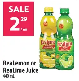 Co-op ReaLemon or ReaLime Juice offer