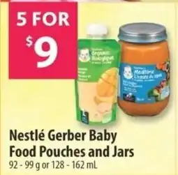 Co-op Nestlé Gerber Baby Food Pouches and Jars offer
