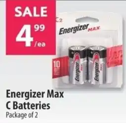 Co-op Energizer Max C Batteries offer