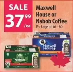 Co-op Maxwell House or Nabob Coffee offer