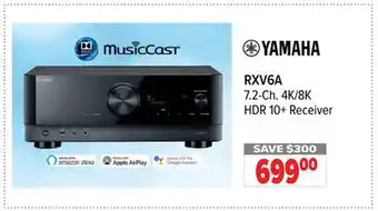 2001 Audio Video YAMAHA 7.2-Ch. 4K/8K HDR 10+ Receiver offer