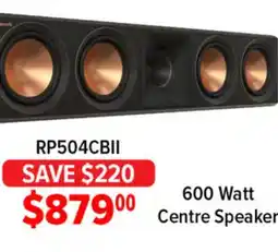 2001 Audio Video Klipsch 600 Watt Centre Speaker offer