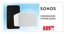 2001 Audio Video SONOS Hi-Fidelity Speaker offer