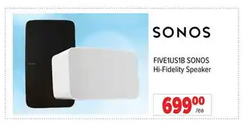 2001 Audio Video SONOS Hi-Fidelity Speaker offer