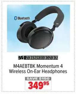 2001 Audio Video Sennheiser M4AEBTBK Momentum 4 Wireless On-Ear Headphones offer