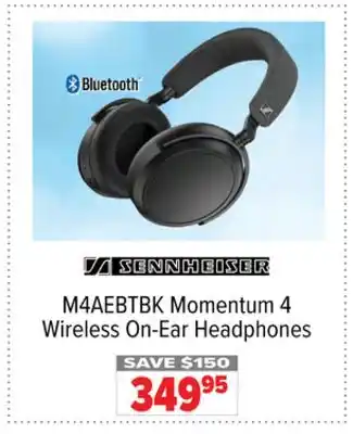 2001 Audio Video Sennheiser M4AEBTBK Momentum 4 Wireless On-Ear Headphones offer