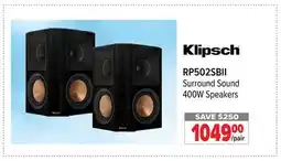 2001 Audio Video Klipsch Surround Sound 400W Speakers/pair offer