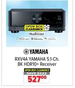 2001 Audio Video YAMAHA 5.1-Ch. 8K HDR10 + Receiver offer