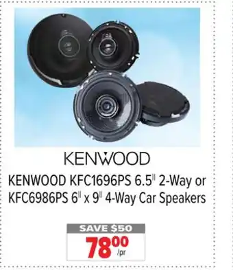 2001 Audio Video KENWOOD KFC1696PS 6.5 2-Way or KFC6986PS 6 x 9 4-Way Car Speakers offer