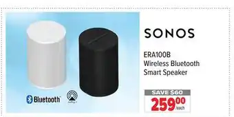 2001 Audio Video SONOS Wireless Bluetooth Smart Speaker offer