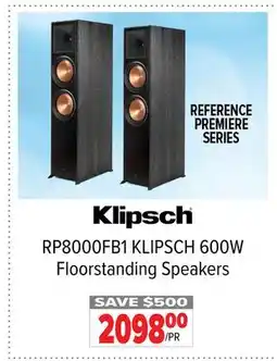 2001 Audio Video KLIPSCH 600W Floorstanding Speakers offer