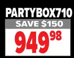 2001 Audio Video JBL PARTY BOX offer