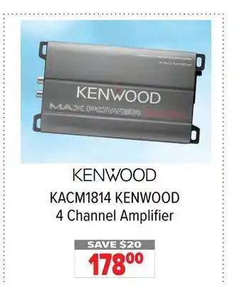 2001 Audio Video KENWOOD 4 Channel Amplifier offer