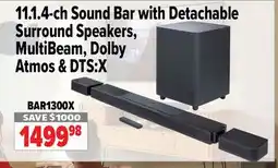 2001 Audio Video 11.1.4-ch Sound Bar with Detachable Surround Speakers, MultiBeam, Dolby Atmos & DTS:X offer