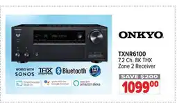 2001 Audio Video ONKYO 7.2 Ch. 8K THX Zone Receiver offer